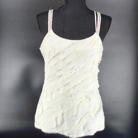 White House Black Market Multi-Layered Multi-Textured 3-String Tank Size S - Picture 1 of 10